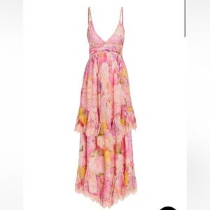 Rococo sand pink floral dress